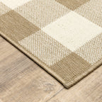 Vista Home Malta Gingham Check Indoor/Outdoor Area Rug
