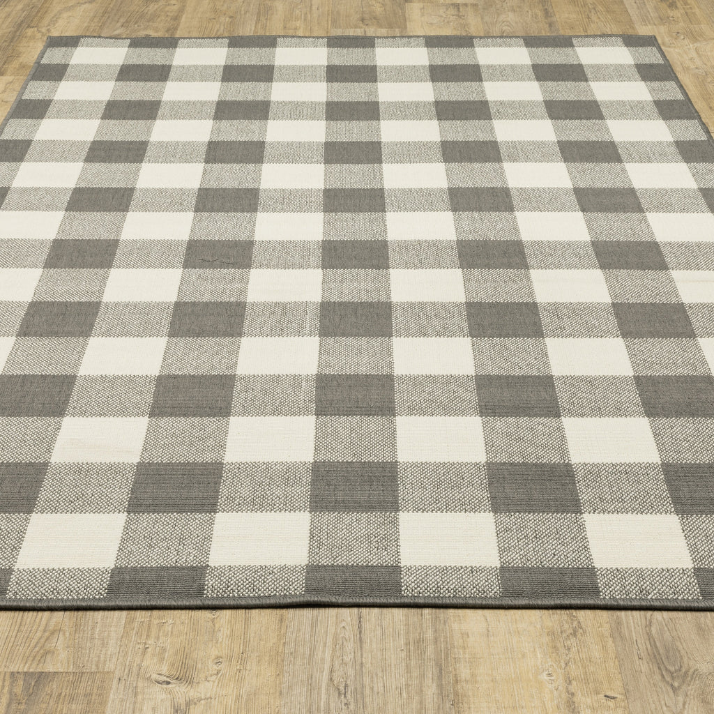 Vista Home Malta Gingham Check Indoor/Outdoor Area Rug