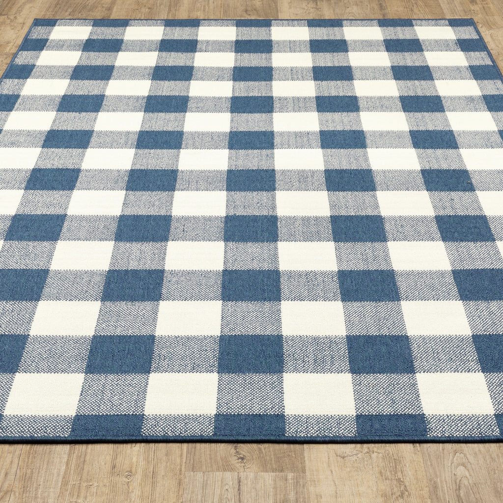 Vista Home Malta Gingham Check Indoor/Outdoor Area Rug