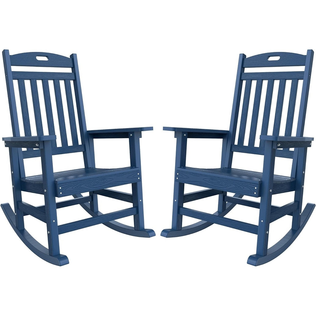 WINSOON All Weather Outdoor Rocking Chair, Set of 2