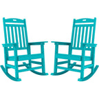 WINSOON All Weather Outdoor Rocking Chair, Set of 2
