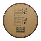 Classic Wooden Frame Farmhouse Round Wall Mirror