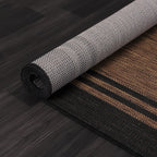 Washable Bordered Indoor Outdoor Rug for Patio, Deck, Porch