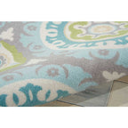 Waverly Sun N' Shade Indoor Outdoor Boho Medallion Area Rug