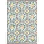 Waverly Sun N' Shade Indoor Outdoor Boho Medallion Area Rug