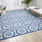 Waverly Sun N' Shade Indoor Outdoor Boho Medallion Area Rug