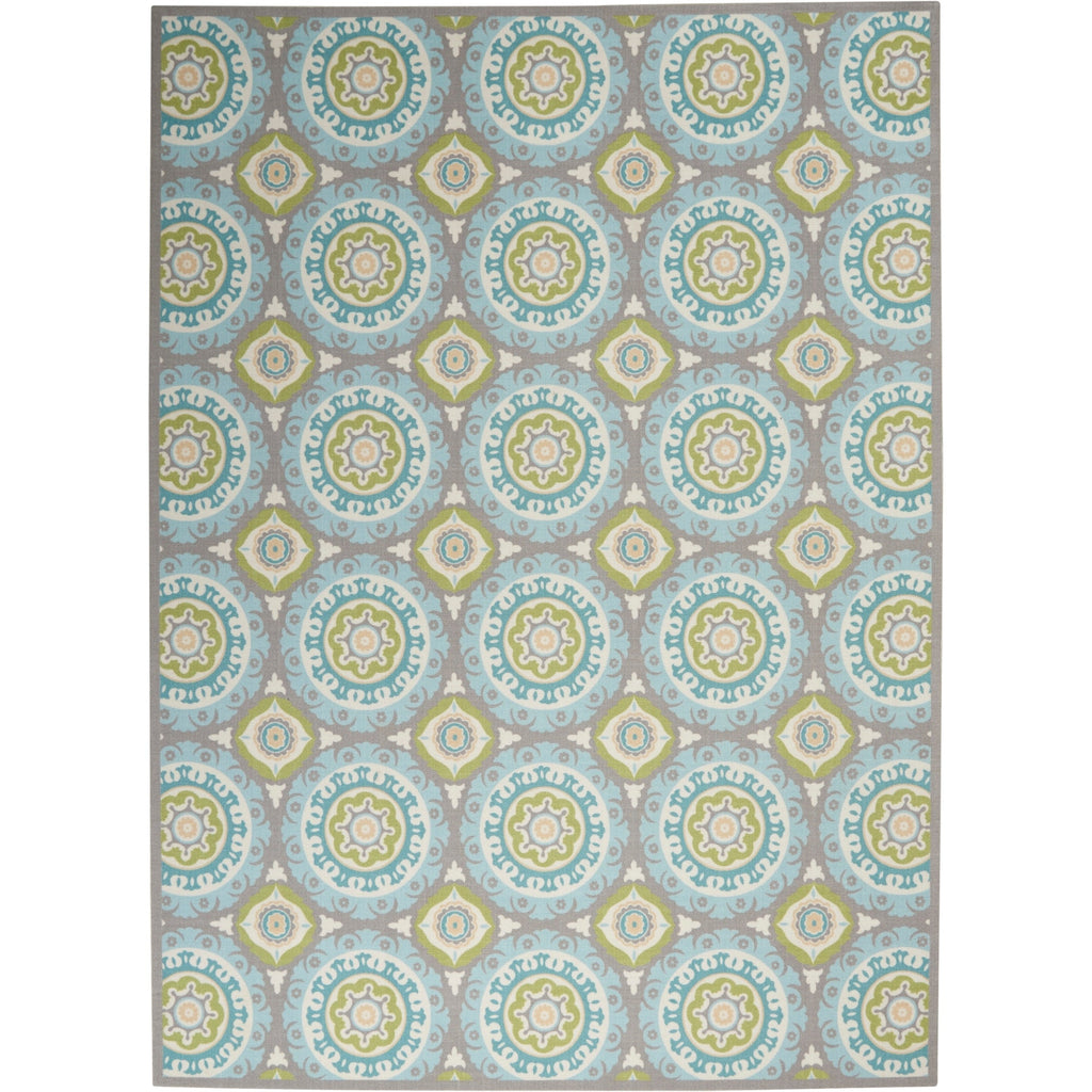 Waverly Sun N' Shade Indoor Outdoor Boho Medallion Area Rug