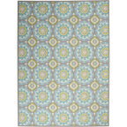 Waverly Sun N' Shade Indoor Outdoor Boho Medallion Area Rug