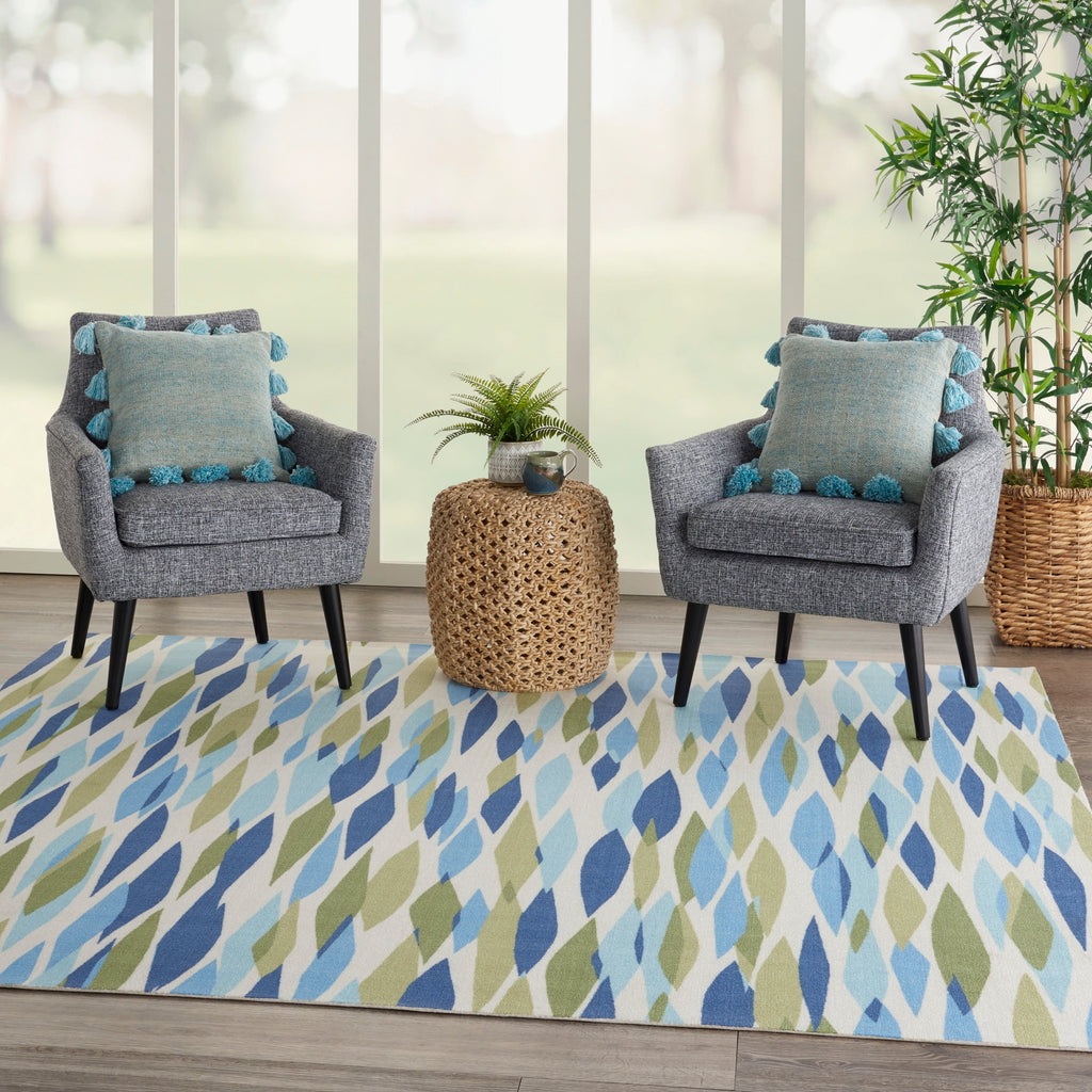 Waverly Sun N' Shade Modern Abstract Indoor Outdoor Area Rug
