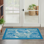 Waverly Sun N' Shade Modern Botanical Indoor/Outdoor Area Rug