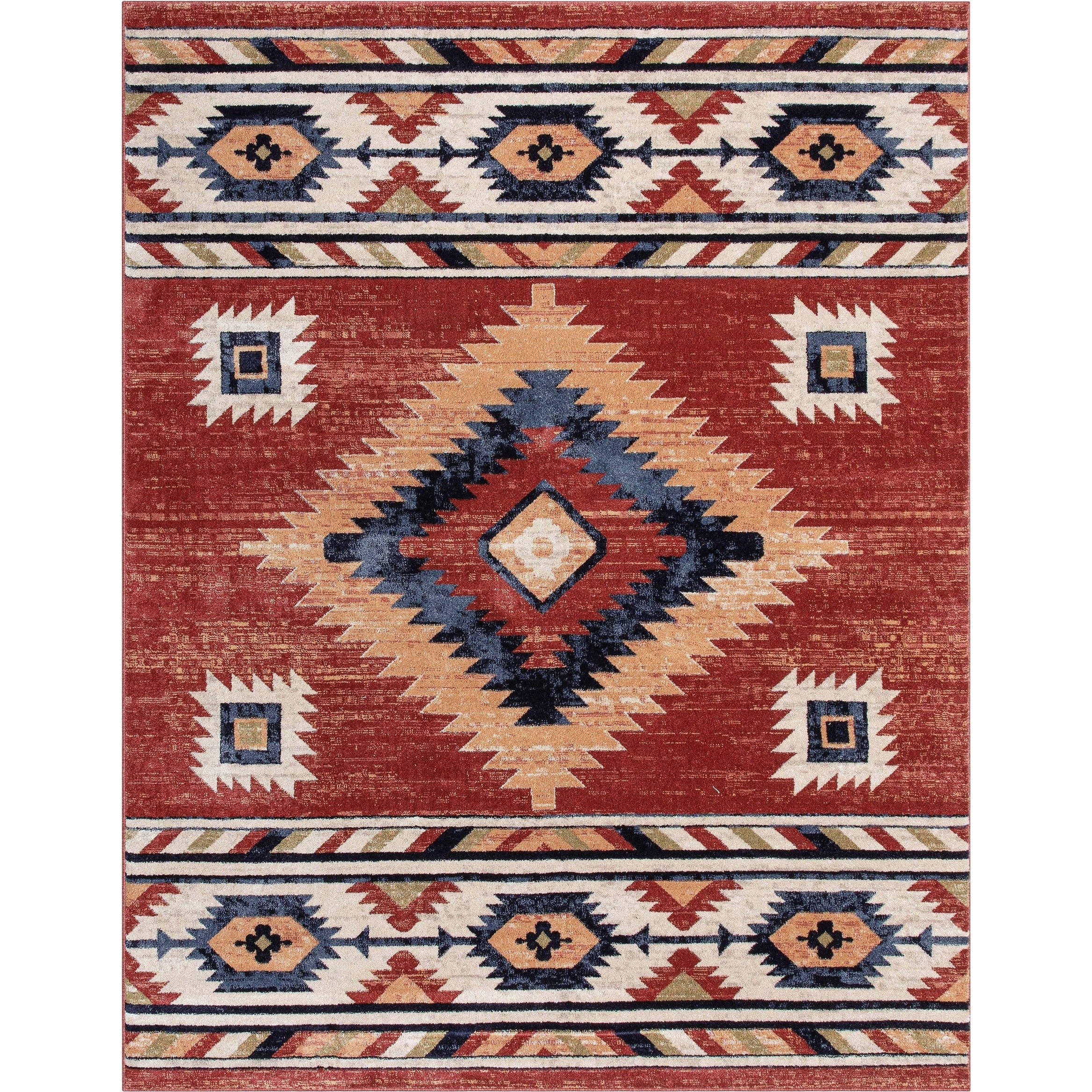 Well Woven Tulsa Lea Southwestern Tribal Area Rug