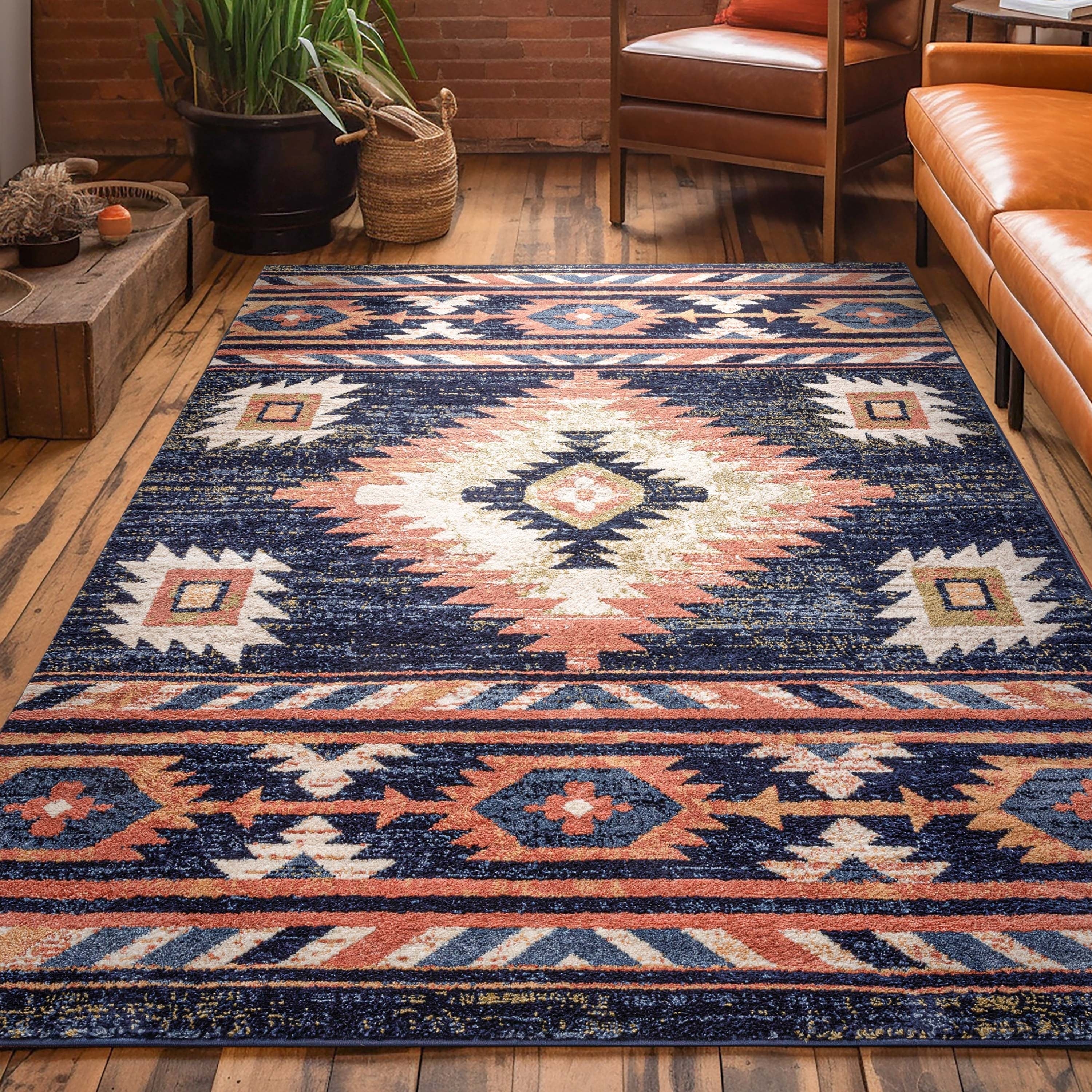 Well Woven Tulsa Lea Southwestern Tribal Area Rug