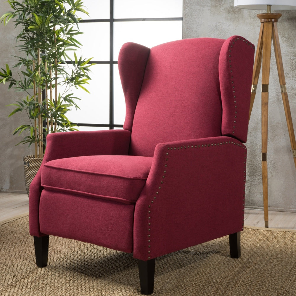 Wescott Wingback Pushback Recliner by Christopher Knight Home