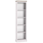 Wood Bookcase Tall Narrow Corona Collection | Furniture Dash