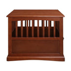 Wooden Pet Crate End Table with Lockable Door