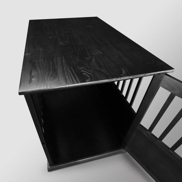 Wooden Pet Crate End Table with Lockable Door