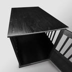 Wooden Pet Crate End Table with Lockable Door