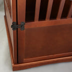Wooden Pet Crate End Table with Lockable Door