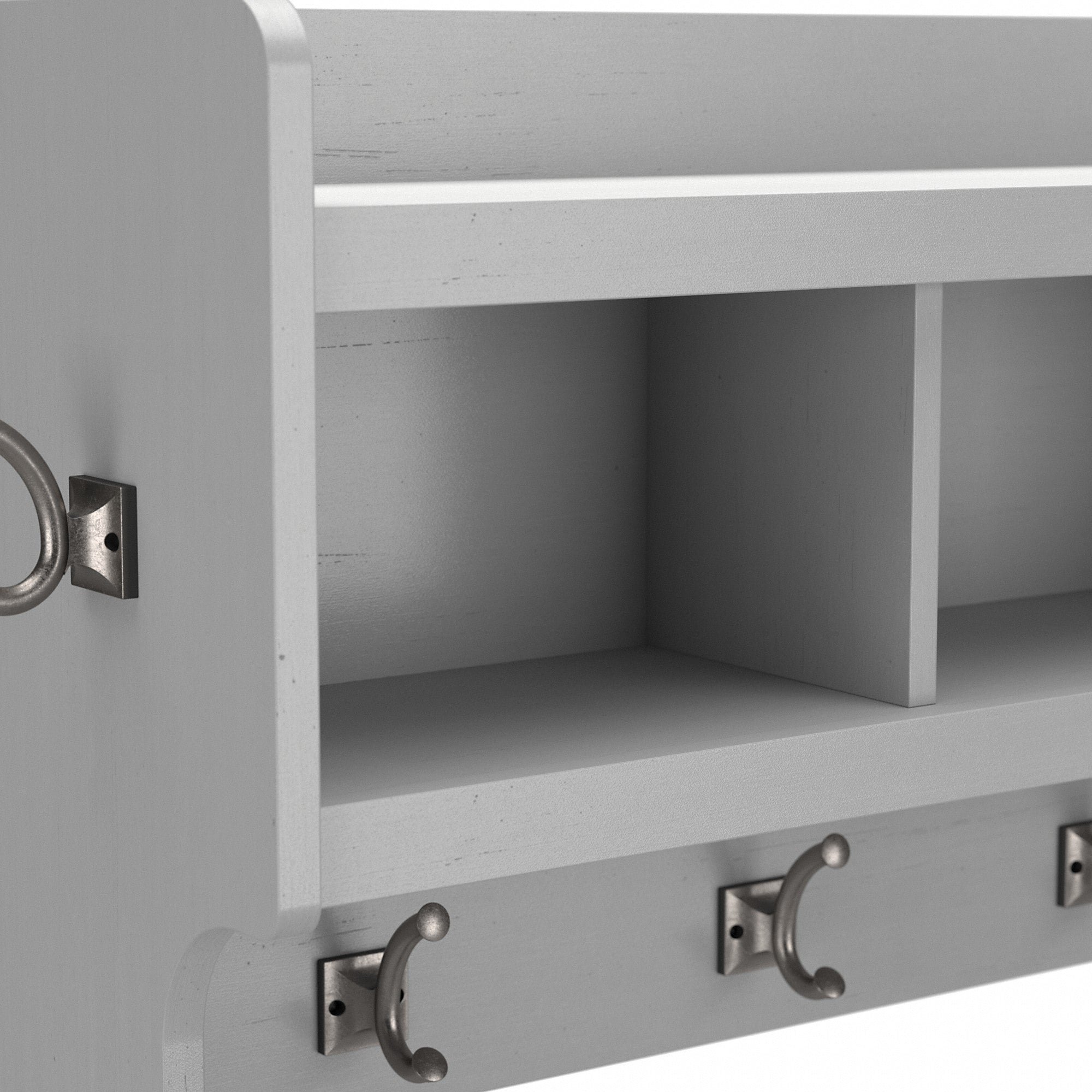 Woodland 40W Wall Mounted Coat Rack with Shelf by Bush Furniture