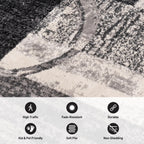 World Rug Gallery Abstract Polypropylene Machine-Made Circle Area Rug