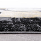 World Rug Gallery Abstract Polypropylene Machine-Made Circle Area Rug