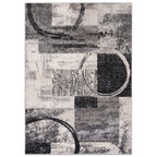 World Rug Gallery Abstract Polypropylene Machine-Made Circle Area Rug