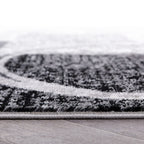 World Rug Gallery Abstract Polypropylene Machine-Made Circle Area Rug