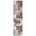 World Rug Gallery Abstract Polypropylene Machine-Made Circle Area Rug