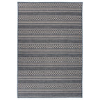 World Rug Gallery Bohemian Geometric Stripe Indoor/Outdoor Area Rug