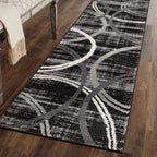 World Rug Gallery Contemporary Abstract Circles Design Area Rug