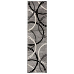 World Rug Gallery Contemporary Abstract Circles Design Area Rug