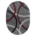 World Rug Gallery Contemporary Abstract Circles Design Area Rug