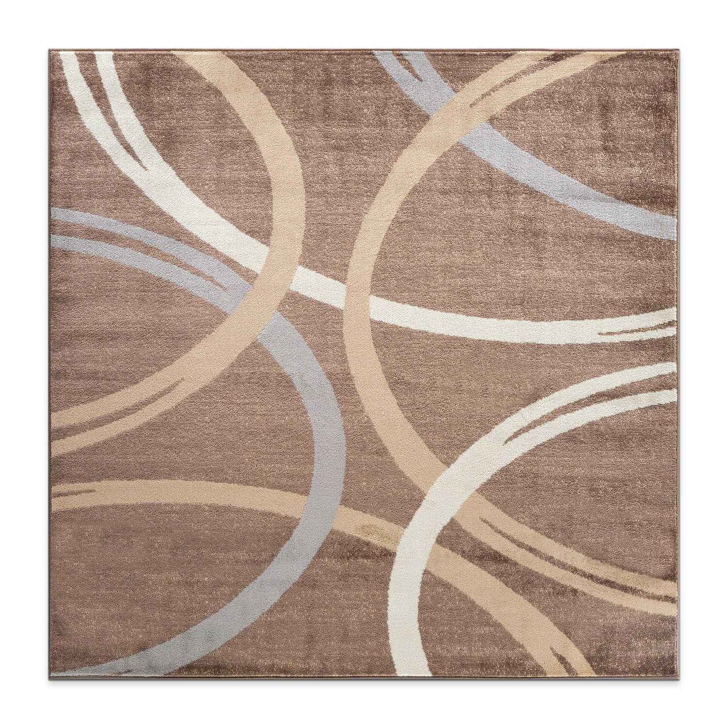 World Rug Gallery Contemporary Abstract Circles Design Area Rug