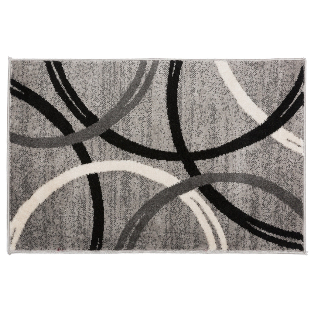World Rug Gallery Contemporary Abstract Circles Design Area Rug