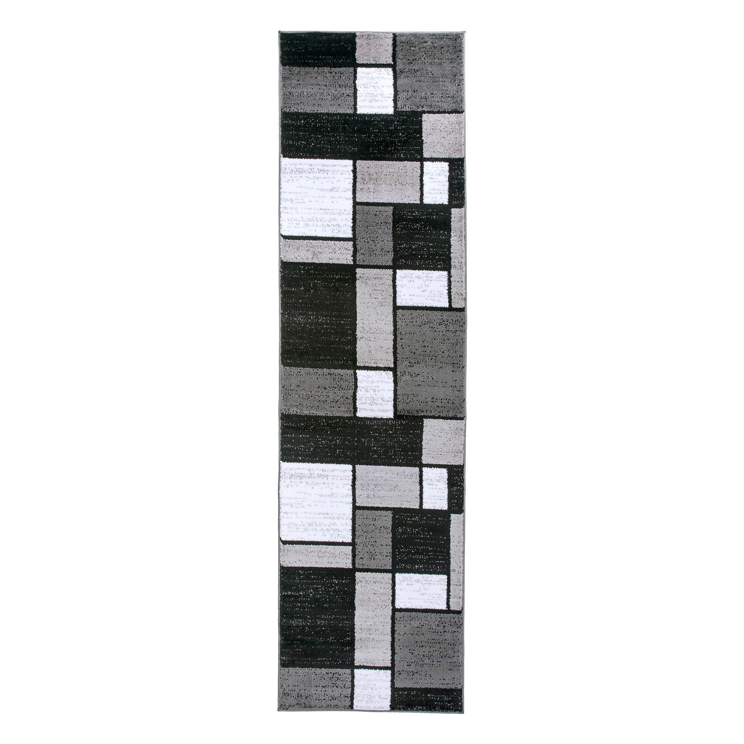World Rug Gallery Contemporary Modern Boxed Color Block Area Rug