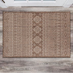 World Rug Gallery Distressed Geometric Bohemian Textured Flat Weave Indoor/Outdoor Area Rug
