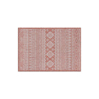 World Rug Gallery Distressed Geometric Bohemian Textured Flat Weave Indoor/Outdoor Area Rug
