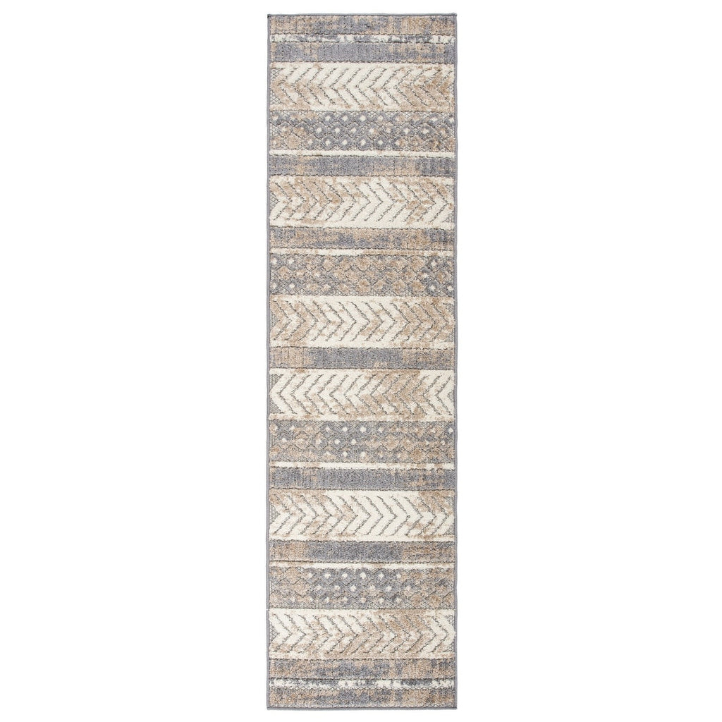 World Rug Gallery Distressed Geometric Indoor/Outdoor Area Rug