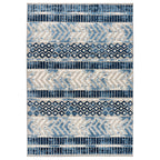 World Rug Gallery Distressed Geometric Indoor/Outdoor Area Rug