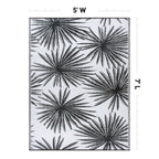 World Rug Gallery Floral Tropical Reversible Recycled Plastic Outdoor Rugs