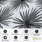 World Rug Gallery Floral Tropical Reversible Recycled Plastic Outdoor Rugs