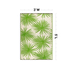 World Rug Gallery Floral Tropical Reversible Recycled Plastic Outdoor Rugs