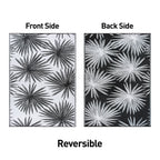World Rug Gallery Floral Tropical Reversible Recycled Plastic Outdoor Rugs