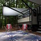 World Rug Gallery Floral Tropical Reversible Recycled Plastic Outdoor Rugs