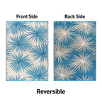 World Rug Gallery Floral Tropical Reversible Recycled Plastic Outdoor Rugs