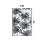 World Rug Gallery Floral Tropical Reversible Recycled Plastic Outdoor Rugs