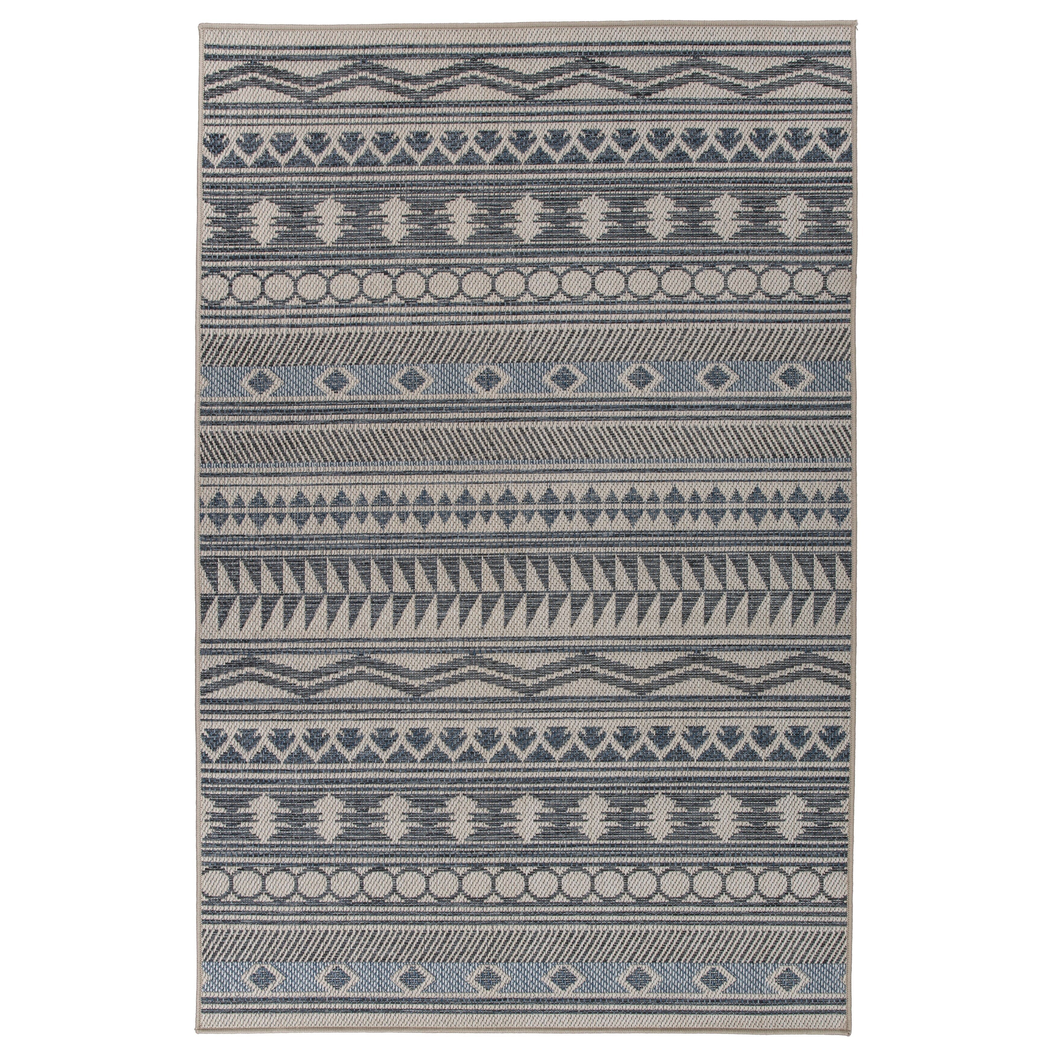 World Rug Gallery Modern Bohemian Global Indoor/Outdoor Area Rug