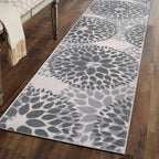 World Rug Gallery Modern Floral Circles Area Rug