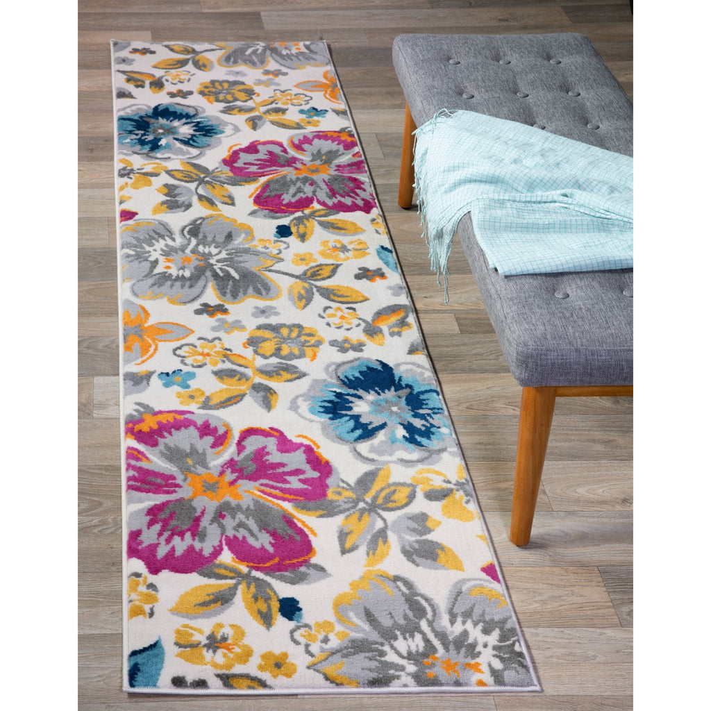 World Rug Gallery Modern Floral Design Area Rug