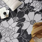 World Rug Gallery Modern Floral Flowers Textured Flat Weave Indoor/Outdoor Area Rug